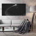 Obraz na płótnie 120x60 - Kometa wśród gwiazd - kometa, gwiazdy
