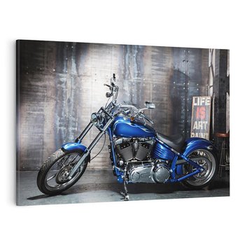 Obraz na płótnie 120x80 - Siła i wolność na dwóch kółkach - chopper, motocykl
