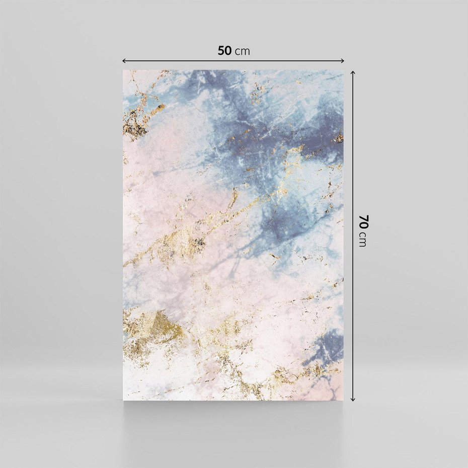 Obraz na płótnie 50x70 - Luksusowa Dekoracja - marmur, złoto
