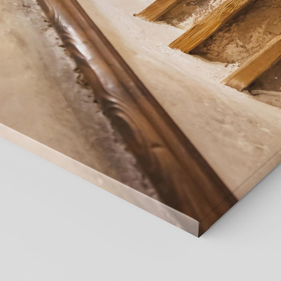 Obraz na płótnie 140x70 - Schody Wymiarów - schody, tunel