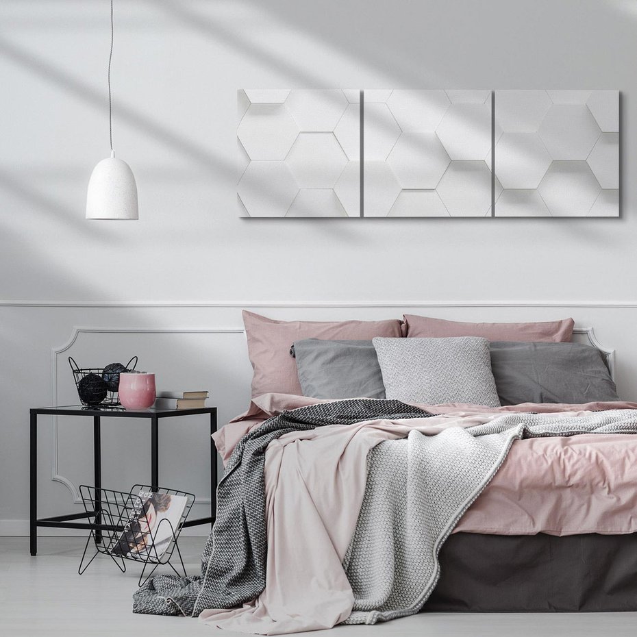 Obraz na płótnie 90x30 - Intrygujący Wymiar - geometria, 3D