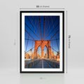 Plakat w ramie 50x70 - Most architektoniczne arcydzieło - most, architektura - rama czarna