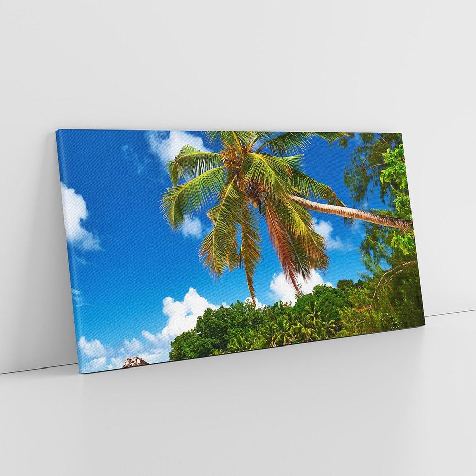 Obraz na płótnie 140x70 - Oaza palm na plaży - palma, plaża