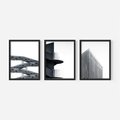 Zestaw obrazy w ramie 50x70 galeria - Nowoczesne, architektura, city - rama czarna