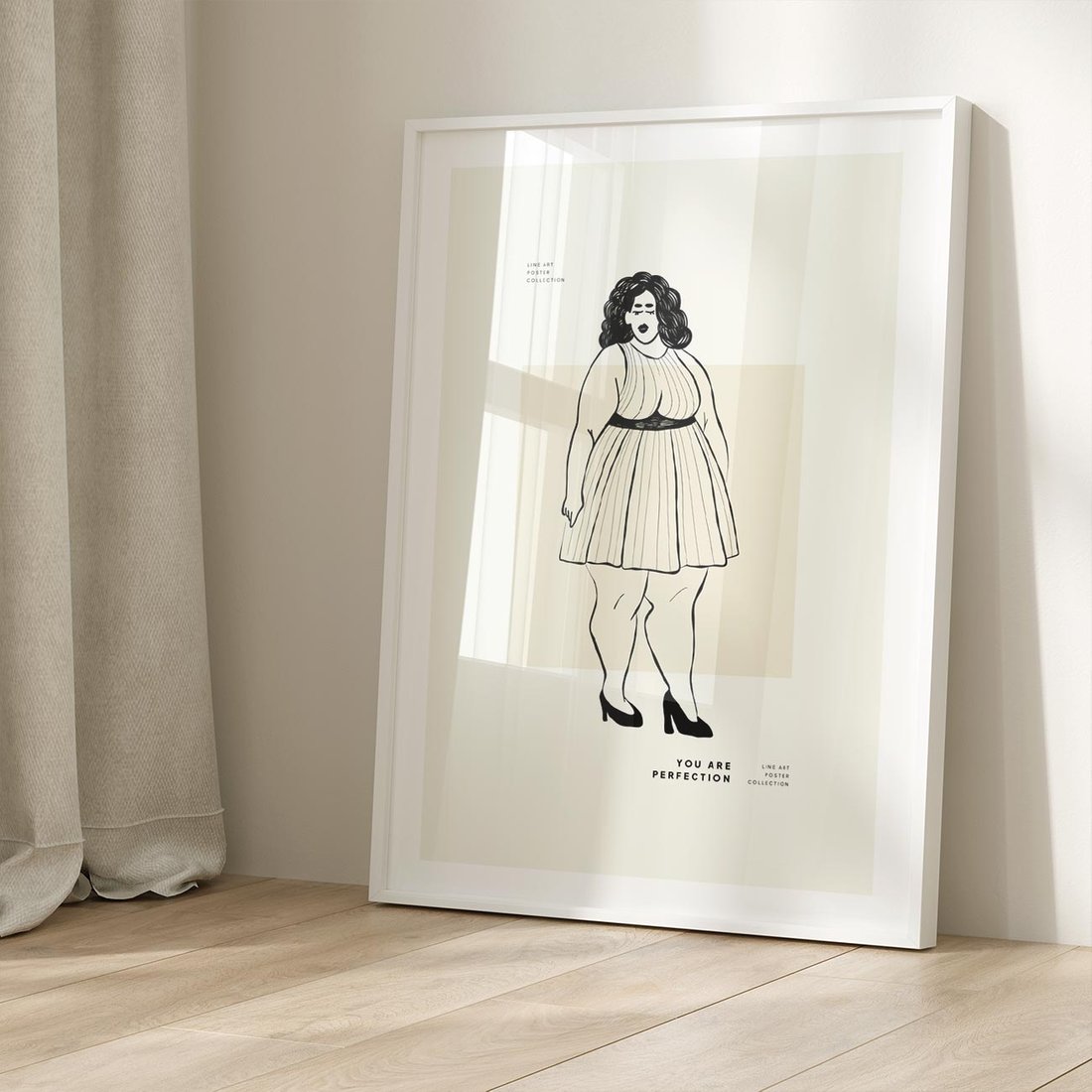 Plakat bez ramy 40x50 - Ekspresja Wewnętrznych Emocji - kobieta, samoakceptacja