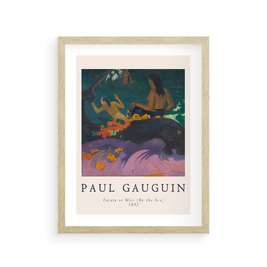 Plakat w ramie 30x40 - Paul Gauguin: Reprodukcja - Paul Gauguin, reprodukcja - rama drewno