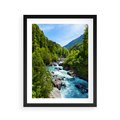 Plakat w ramie 40x50 - Górski strumyk - strumyk, góry - rama czarna