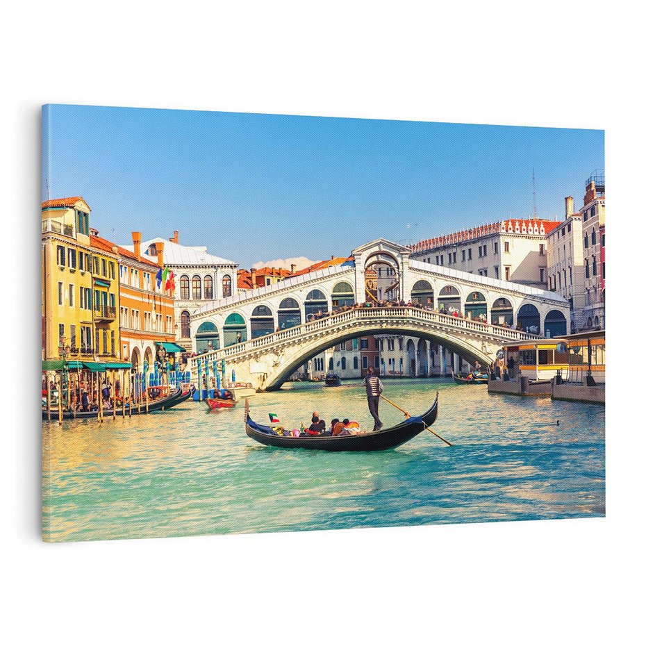 Obraz na płótnie 100x70 - Wenecja: romantyczne zakątki miasta - Wenecja, Włochy