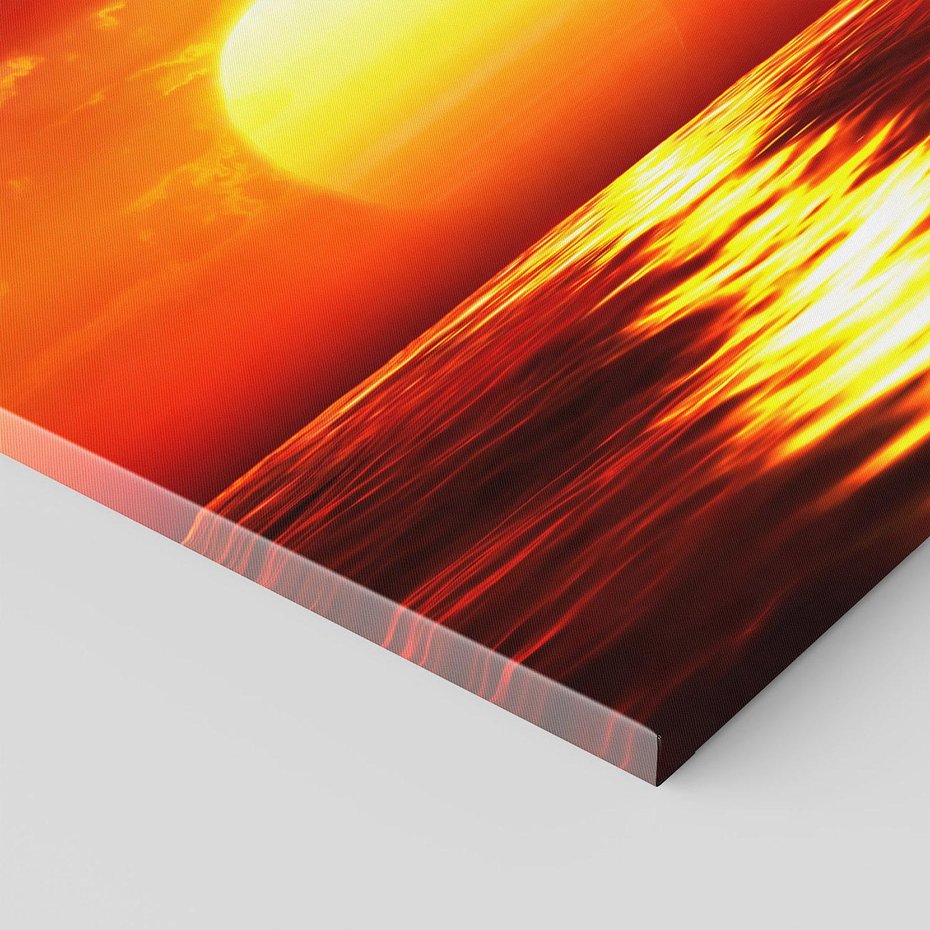 Obraz na płótnie 50x50 - Romantyczny Zachód Słońca nad Morzem - zachód, słońca