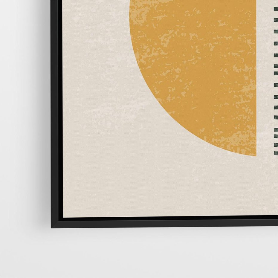 Obraz w ramie 50x50 - Kształty Nowych Granic - nowoczesna sztuka, minimalizm - rama czarna