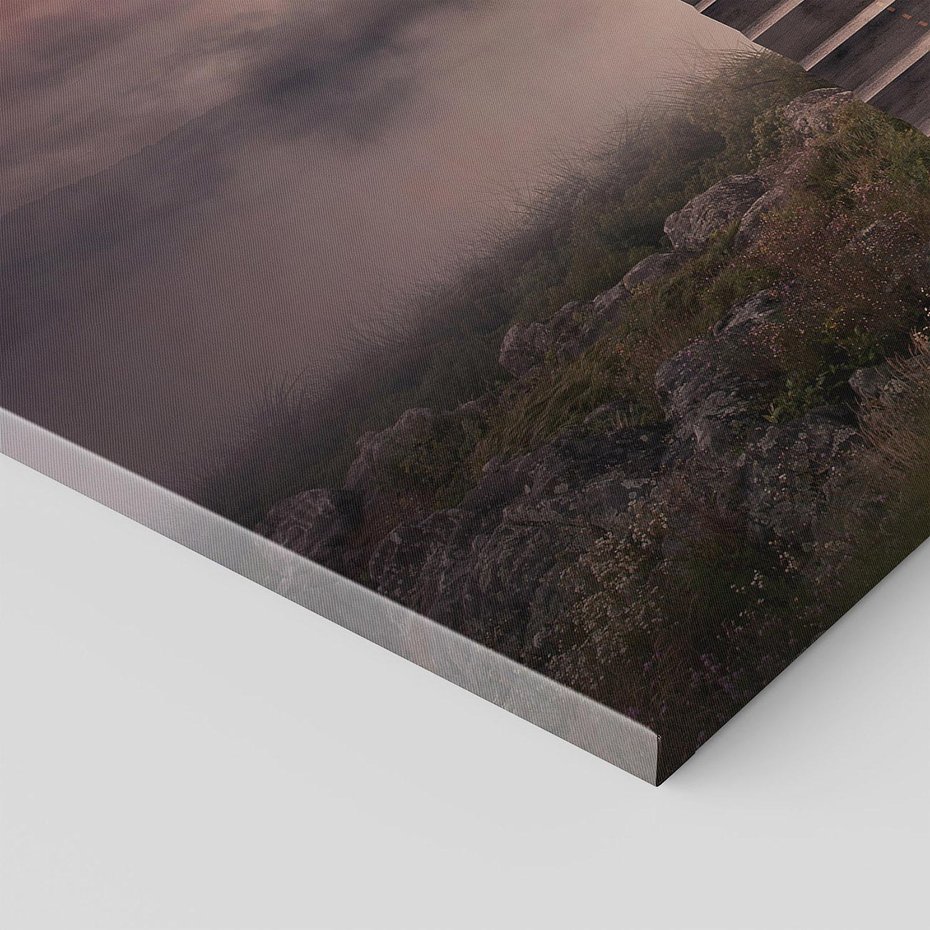 Obraz na płótnie 100x70 - Wędrówka po malowniczej drodze - droga, schody