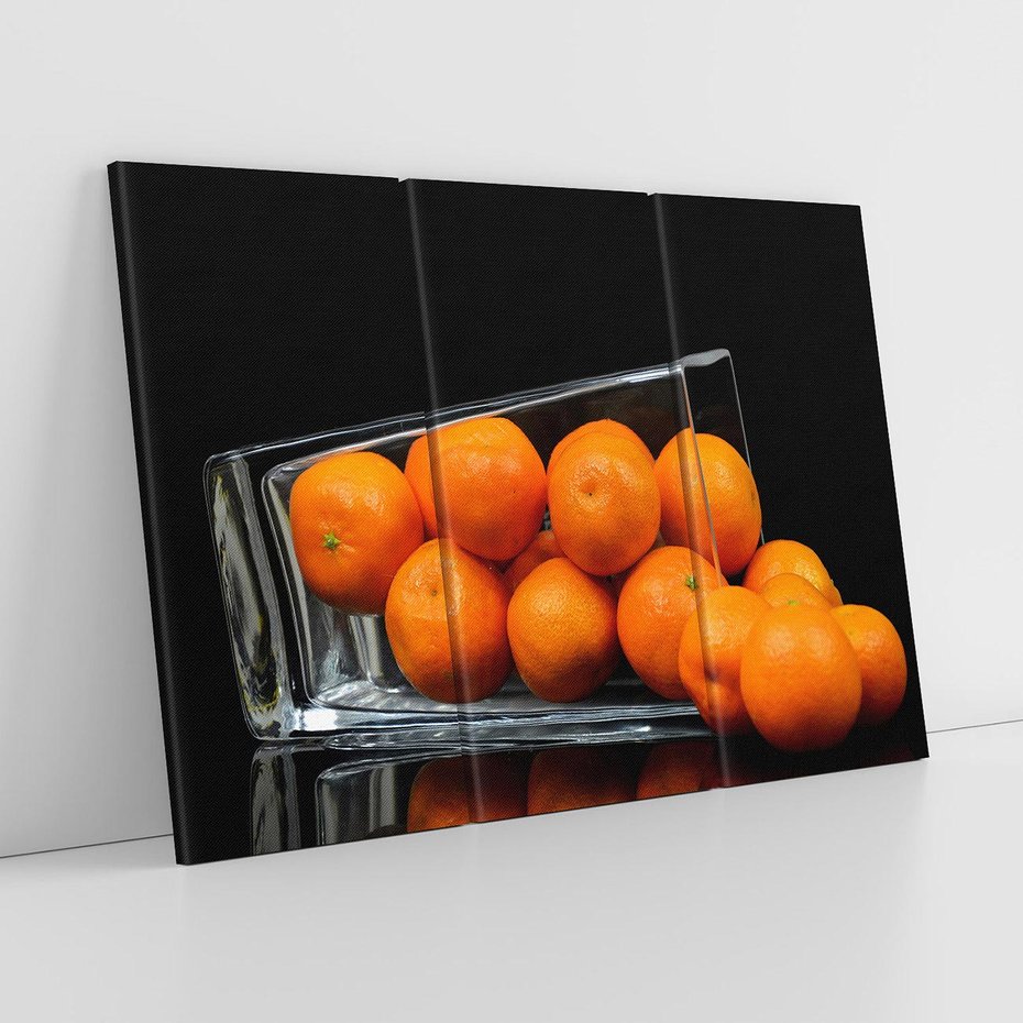 Obraz na płótnie 120x80 - Mandarynki Owoce - mandarynki, owoce