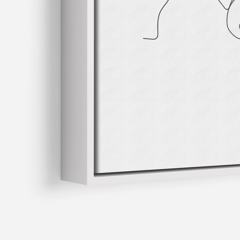 Obraz w ramie 50x70 - Bezgraniczne Tańce - para zakochanych, kobieta i mężczyzna - rama biała