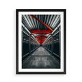 Plakat w ramie 50x70 - Nieskończoność Przestrzeni - korytarz, perspektywa - rama czarna