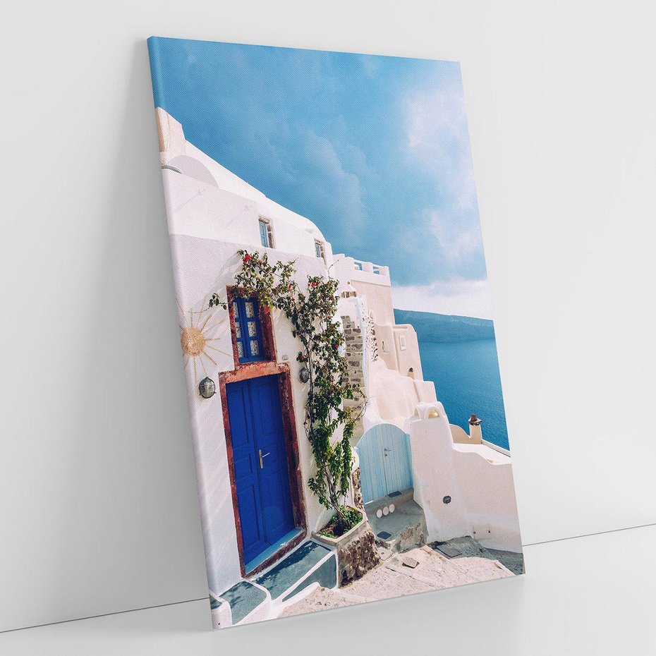 Obraz na płótnie 70x100 - Urok Greckiej Wyspy - Santorini, Grecja