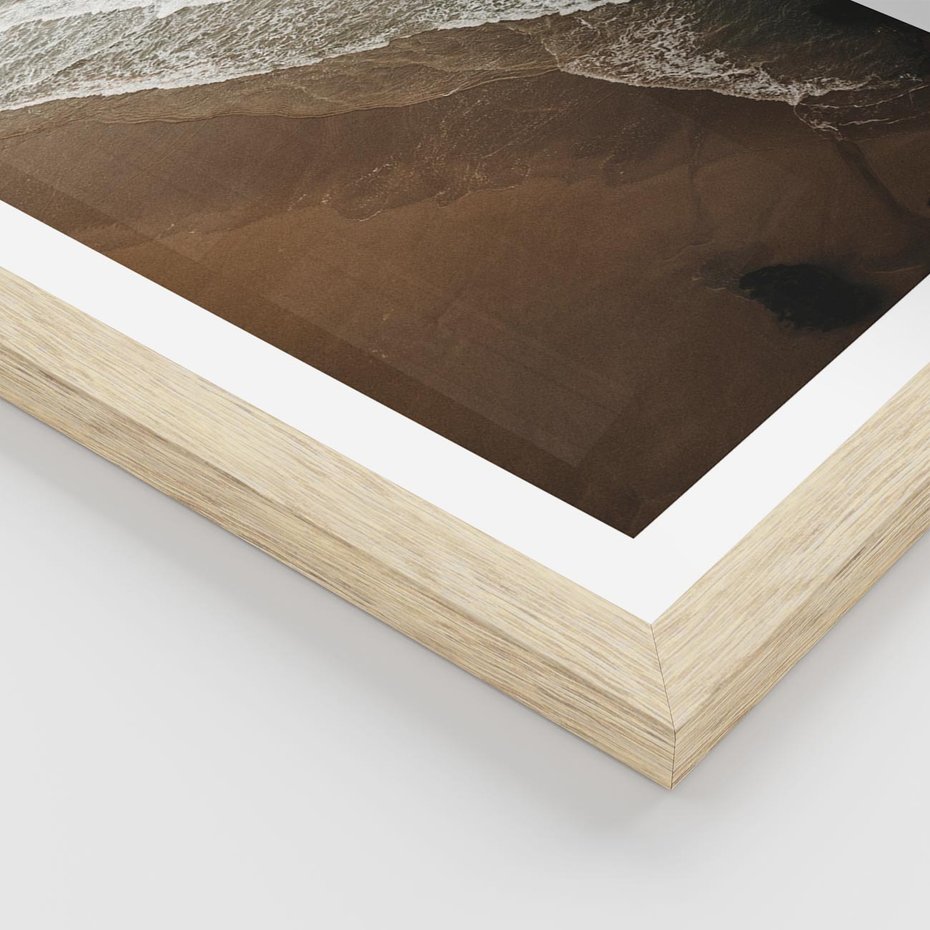 Plakat w ramie 40x50 - Spokój nad plażą - plaża, morze - rama drewno