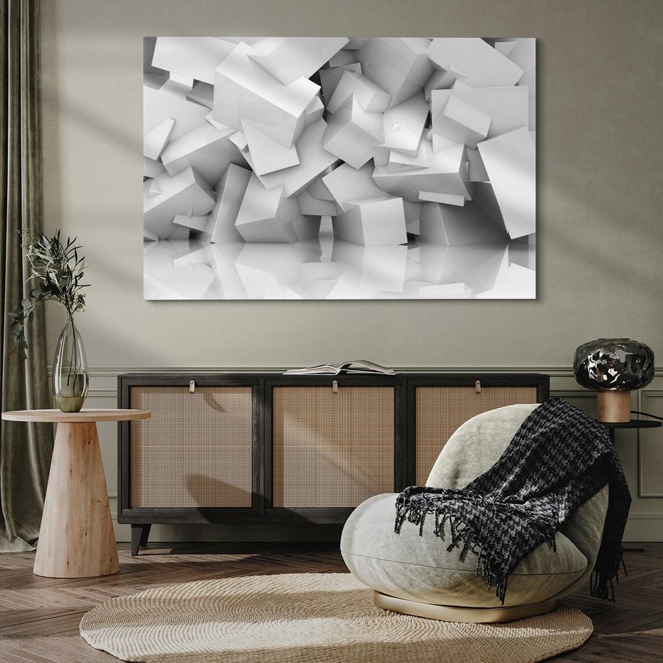 Obraz na płótnie 70x50 - Odkryj niezwykłą formę - 3D, abstrakcja