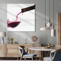 Obraz na płótnie 30x30 - Radość w smaku wina - wino