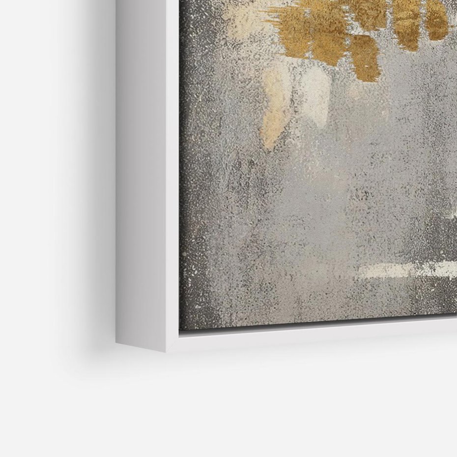 Obraz w ramie 100x70 - Malowane impresje zmysłów - abstrakcyjne plamy, linie - rama biała