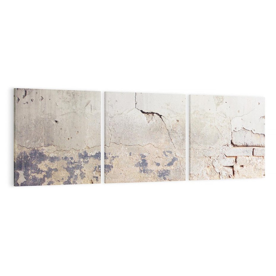 Obraz na płótnie 150x50 - Surowość ściany z betonu - ściana, beton