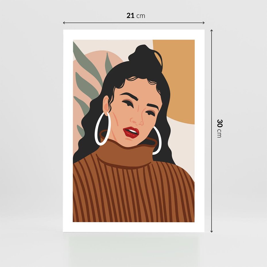 Plakat bez ramy 21x30 - Kobiece Wibracje - nowoczesny plakat, styl retro