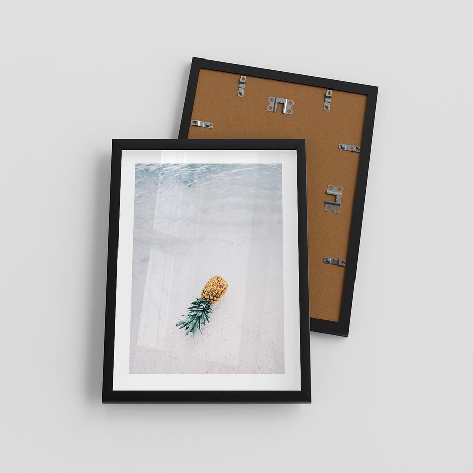 Plakat w ramie 30x40 - Smak Tropików - morze, plaża - rama czarna