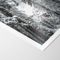 Plakat bez ramy 30x40 - Cicha Magia Zimowego Lasu - zimowy las, ośnieżone drzewa