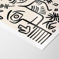 Plakat bez ramy 30x40 - Ekspresyjne Odbicia Współczesności - abstrakcyjna grafika, minimalizm