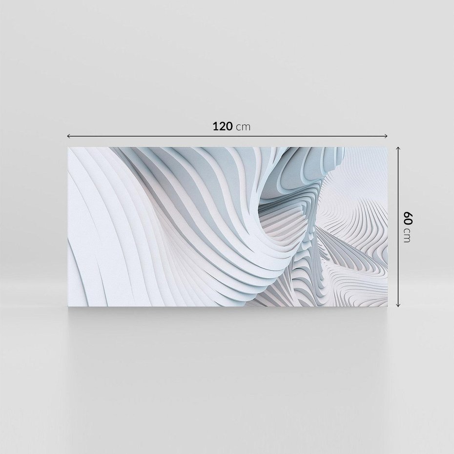 Obraz na płótnie 120x60 - Abstrakcyjne Przestrzenie - geometria, 3D