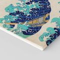 Obraz na płótnie 100x50 - "Wielka Fala u wybrzeży Kanagawy" Katsushiki Hokusai - Reprodukcja - reprodukcja, obraz na płótnie