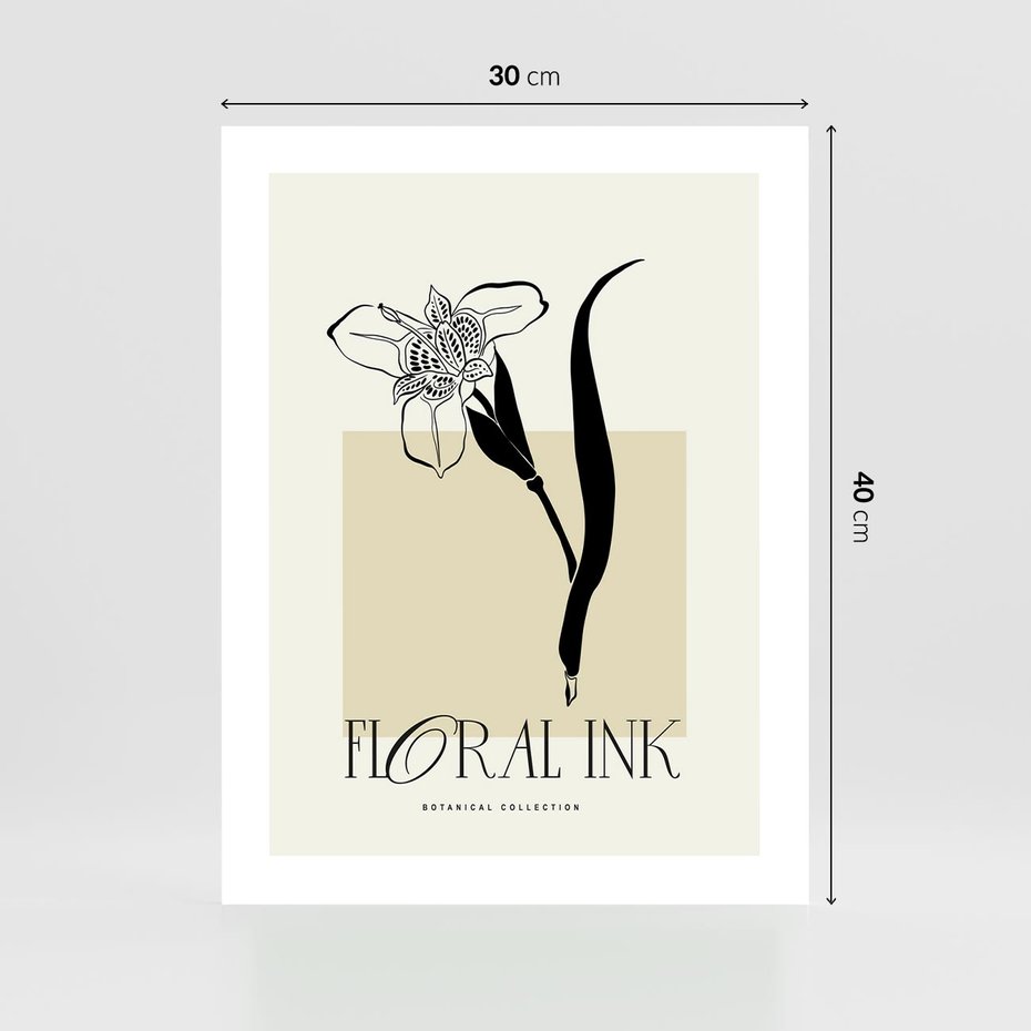 Plakat bez ramy 30x40 - Wyblakłe odcienie snów - kwiat, irys