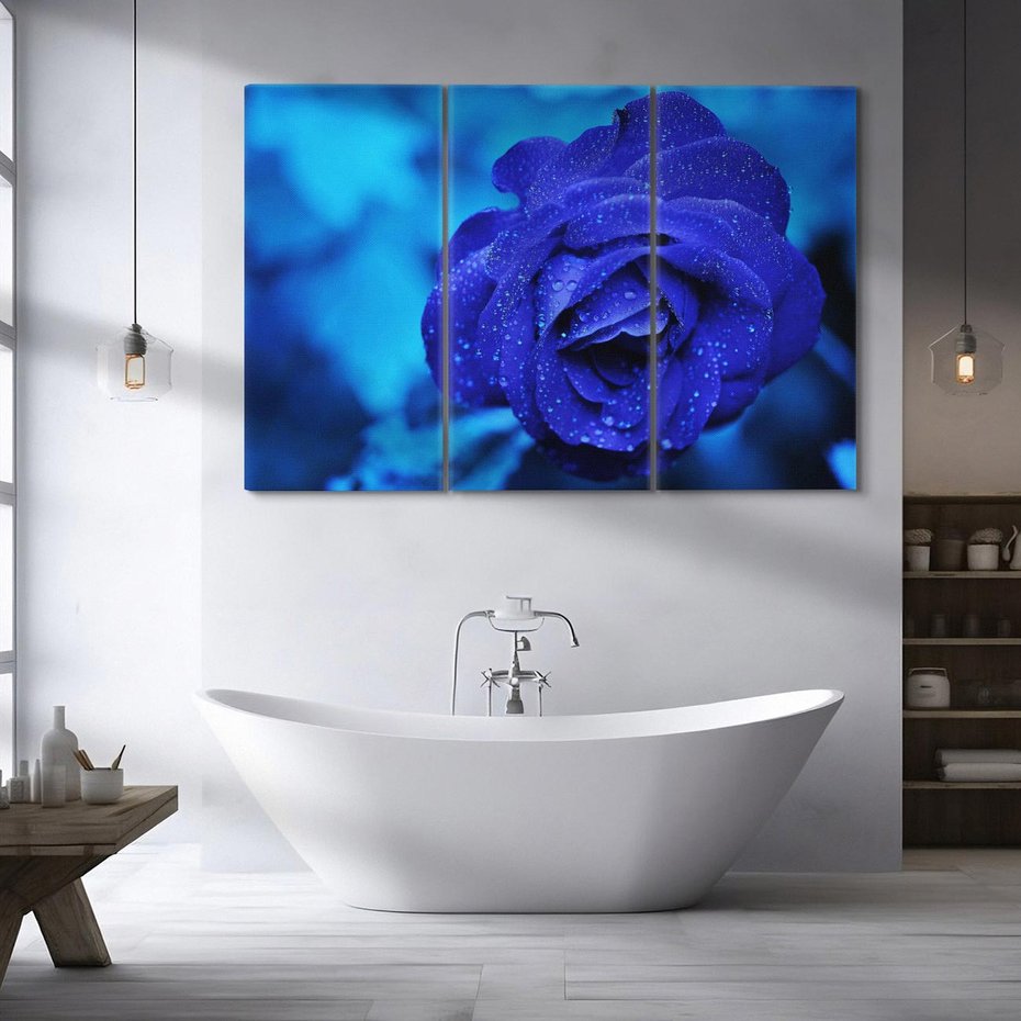 Obraz na płótnie 120x80 - Róża w pełnym rozkwicie - róża, kwiat