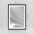 Plakat w ramie 50x70 - Geometryczna Harmonia - geometryczne, kształty - rama czarna