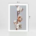 Plakat bez ramy 21x30 - Bawełniana boho miękkość - bawełna, boho