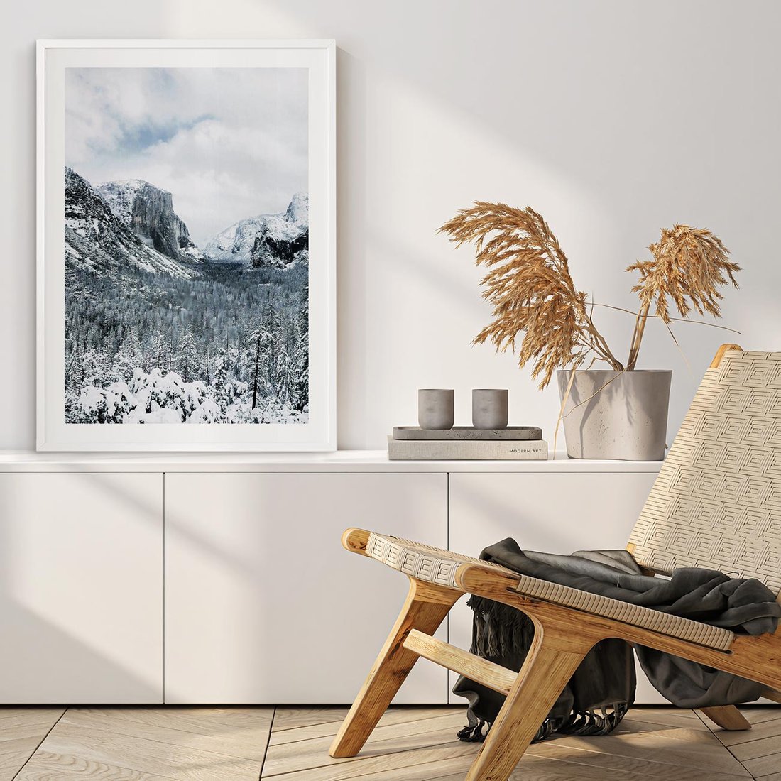 Plakat bez ramy 40x50 - Góry Śnieżnej Krainy - góry, szczyty