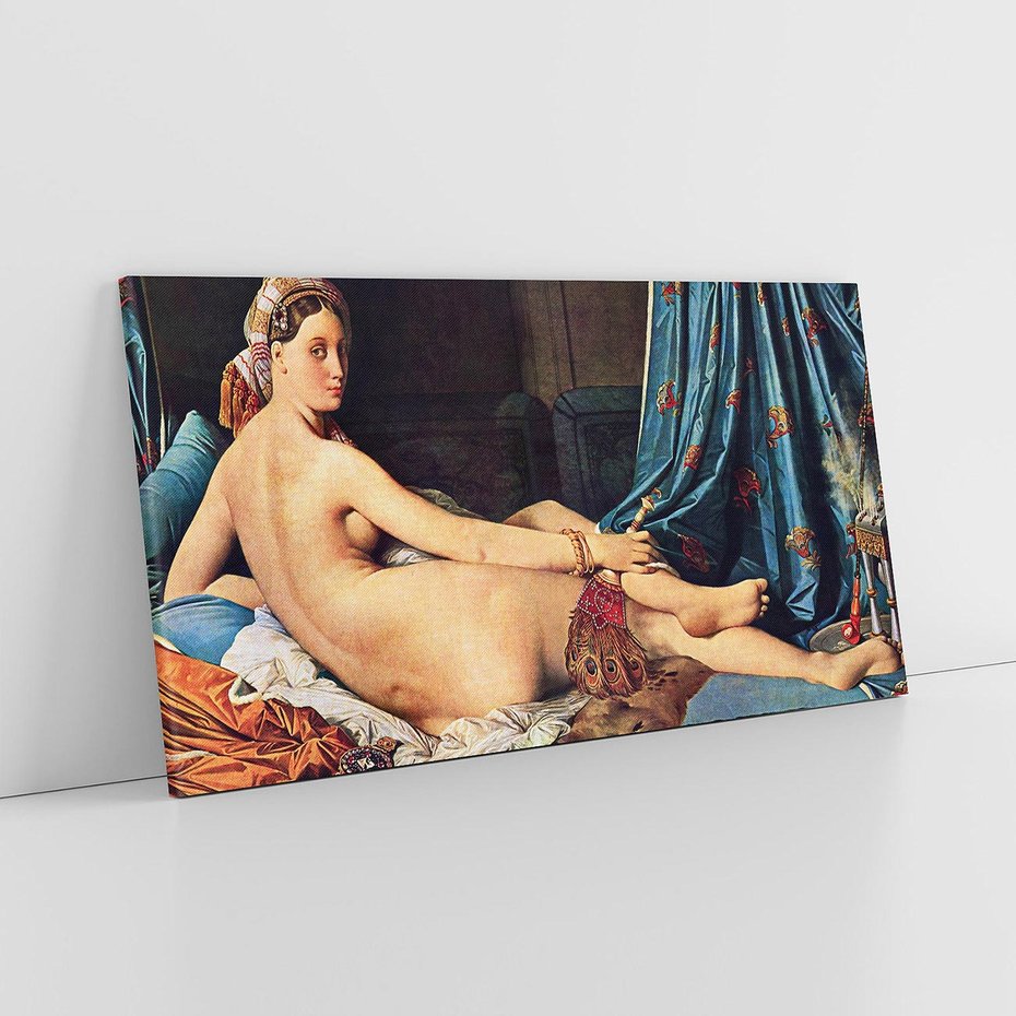Obraz na płótnie 140x70 - "Grande Odalisque" (1814) Jean Auguste Dominique Ingres - Reprodukcja - reprodukcja, obraz na płótnie