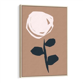 Obraz w ramie 80x120 - Niewytłumaczalne - abstrakcyjny obraz, plakat - rama drewno