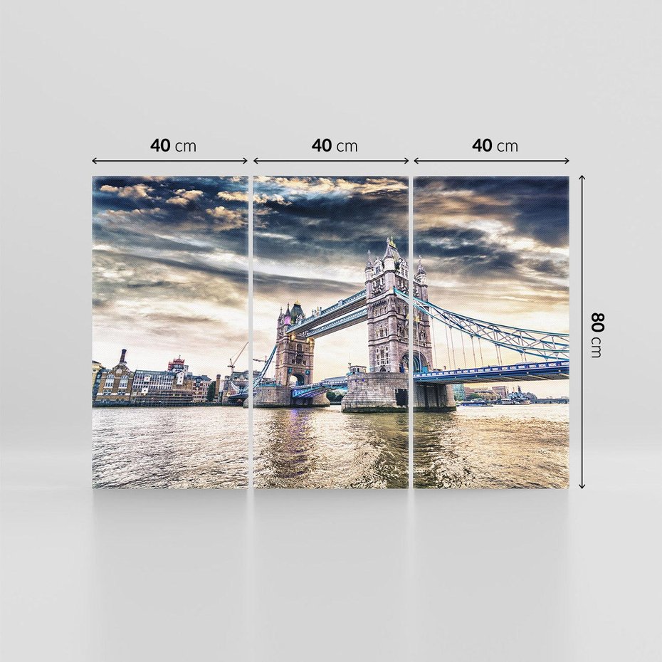 Obraz na płótnie 120x80 - Ikona Londynu - Londyn, most