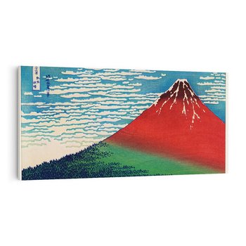 Obraz na płótnie 140x70 - "Fine Wind, Clear Morning" Katsushiki Hokusai - Reprodukcja - reprodukcja, obraz na płótnie