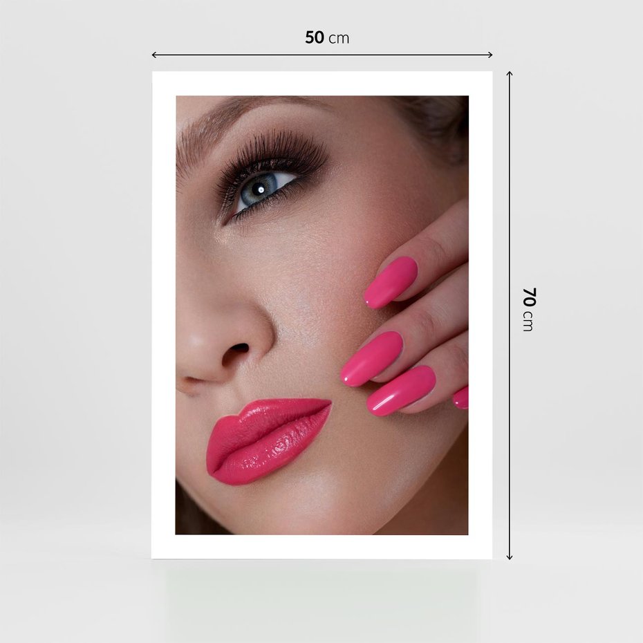 Plakat bez ramy 50x70 - Usta, manicure, spa: kobieca harmonia - usta, manicure