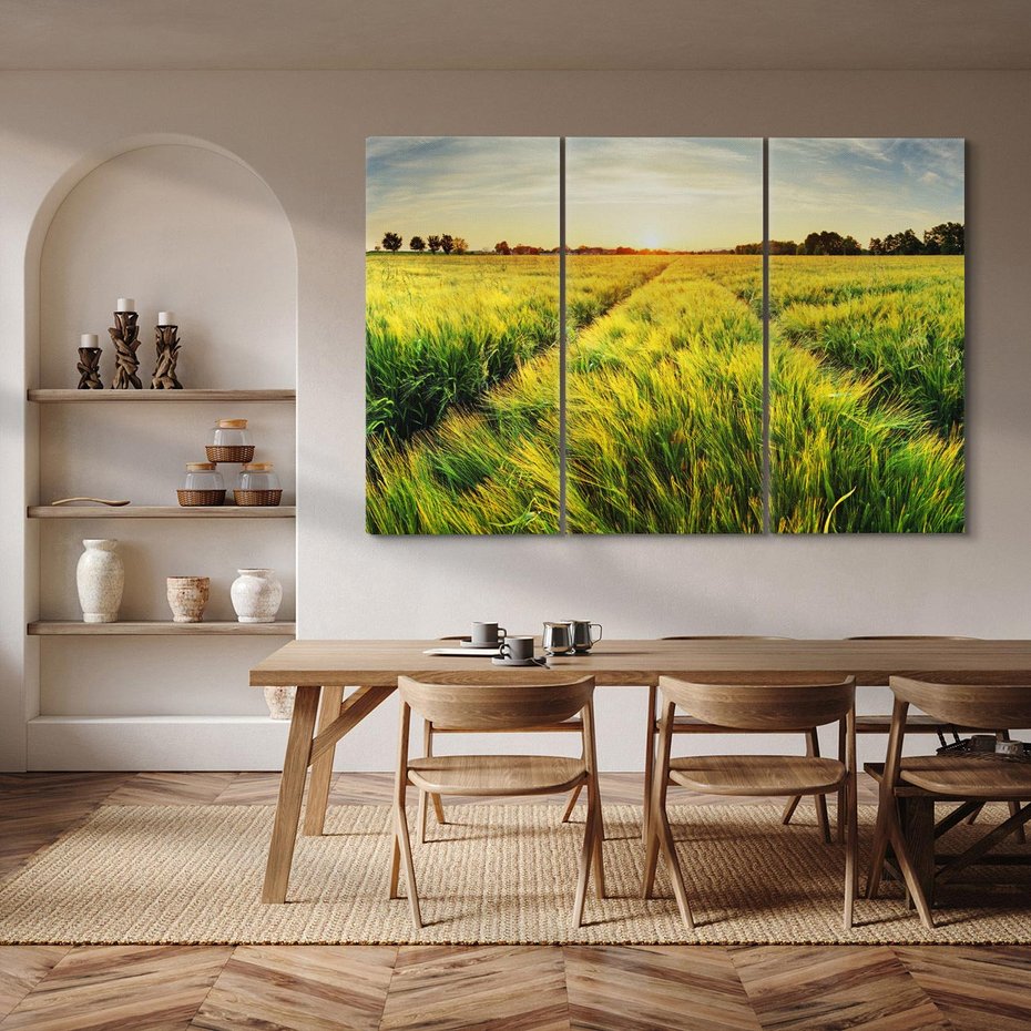 Obraz na płótnie 120x80 - Idylliczna łąka - łąka, natura