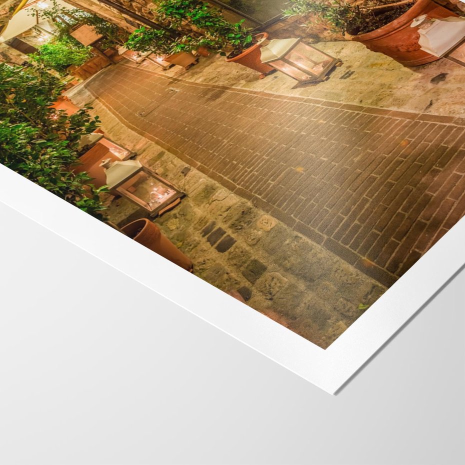 Plakat bez ramy 21x30 - Perspektywa Uliczki Miejskiej - uliczka, perspektywa