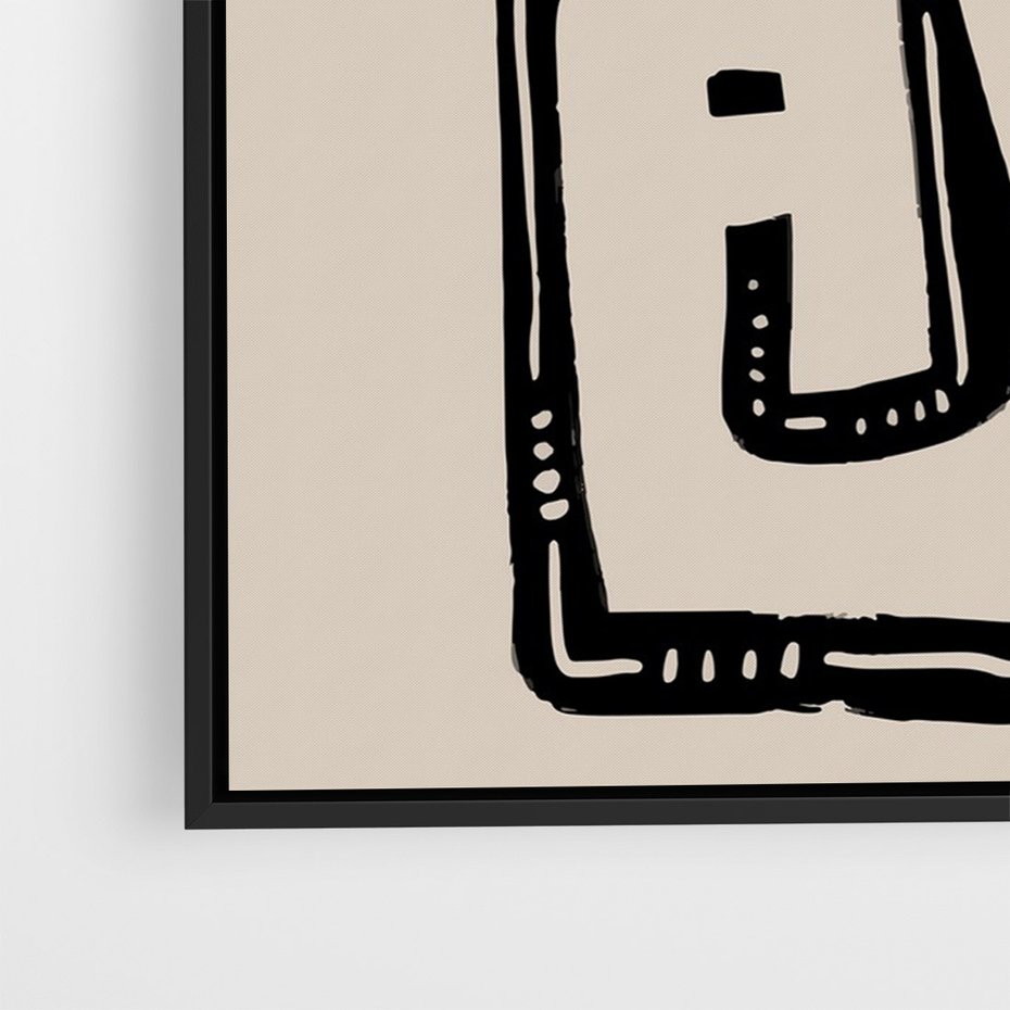 Obraz w ramie 50x70 - Migotliwa Symfonia Kwiatu - kwiat, nowoczesna grafika - rama czarna