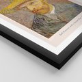 Plakat w ramie 50x70 - Autoportret van Gogha - van gogh, autoportret - rama czarna