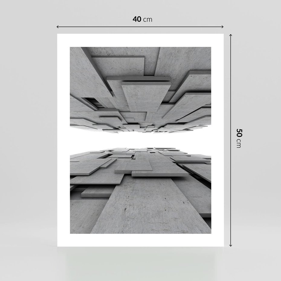 Plakat bez ramy 40x50 - Architektura 3D - architektura, 3D