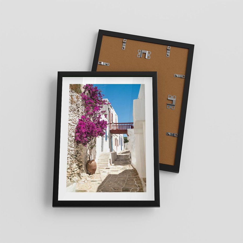 Plakat w ramie 30x40 - Kwiaty Chorwacji - kwiaty, Chorwacja - rama czarna