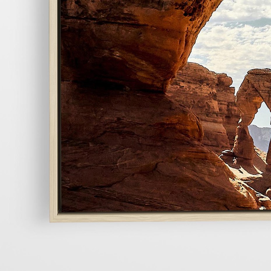 Obraz w ramie 120x80 - Magia pustynnego kanionu - pustynia, kanion - rama drewno