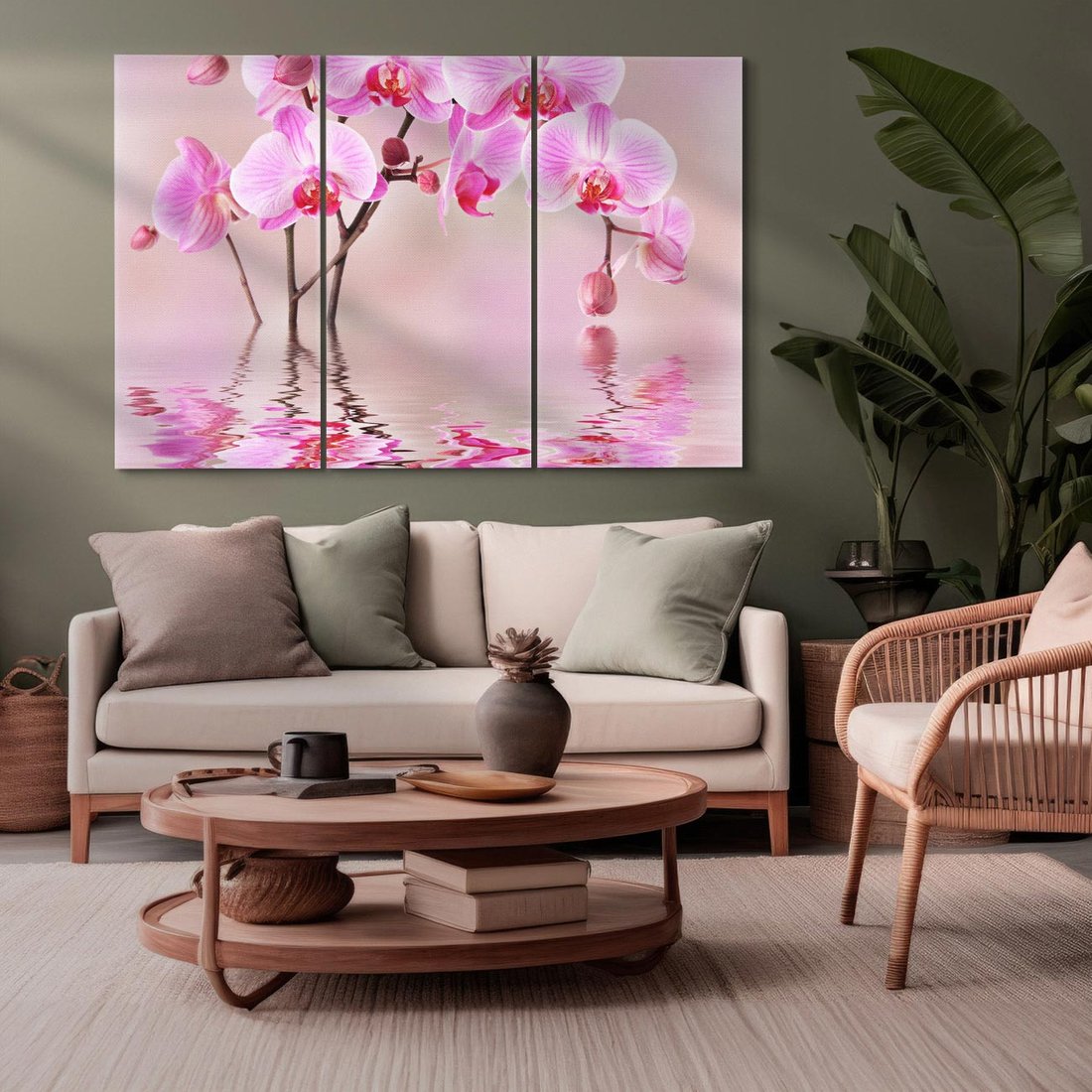 Obraz na płótnie 120x80 - Relaksacyjne spa w otoczeniu storczyka - spa, storczyk