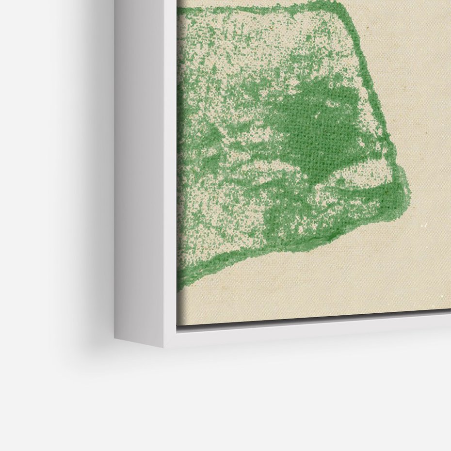 Obraz w ramie 50x70 - Tęczowe Rytmy - kolorowe tęczowe kwadraty, wesoły kolaż - rama biała