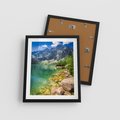 Plakat w ramie 40x50 - Mistyczne Połączenie - jezioro, góry - rama czarna